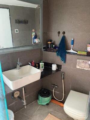 Washroom in 1 BHK Apartment at Bandra West – for Rent