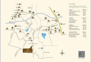 4 BHK Villa – Map Location View at MJ Terra Vista, S Bingipura - for Sale