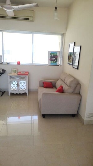 Living Room in 3 BHK Apartment at Twin Towers, Prabhadevi – for Rent