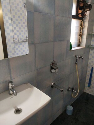 Bathroom in 1 BHK Apartment at Silver Square CHS Ltd, Santacruz East – for Rent