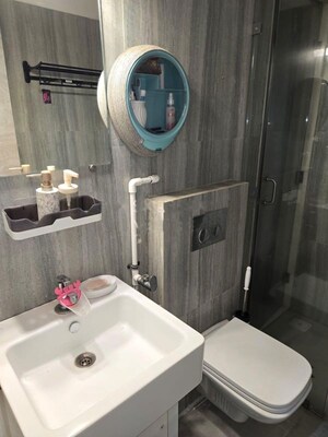 Bathroom in 3 BHK Apartment at NG Grand Plaza, Ghansoli – for Rent