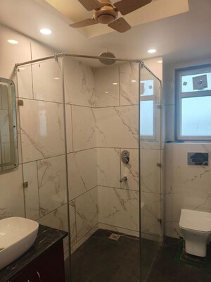Bathroom in 4 BHK Builder Floor at Palam Vihar – for Rent