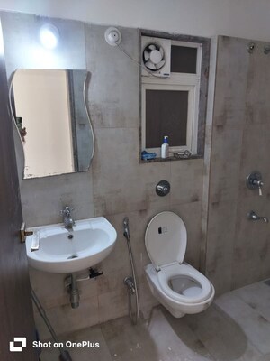 Bathroom in 2 BHK Apartment at Puranik Aldea Annexo, Baner – for Rent