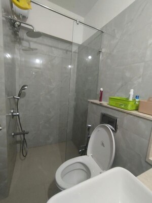 Bathroom in 2 BHK Apartment at L And T Seawoods Residences, Seawoods – for Rent