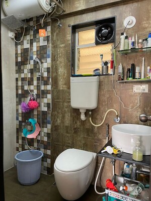 Bathroom in 3 BHK Apartment at Vanaz Corner, Kothrud – for Rent