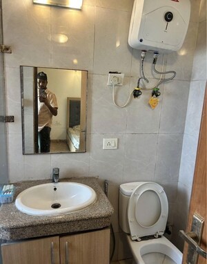 Bathroom in 3 BHK Builder Floor at Rajouri Garden – for Rent