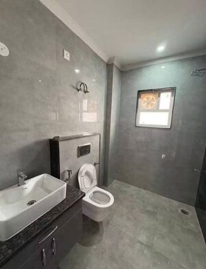 Bathroom in 3 BHK Builder Floor at Chattarpur – for Rent