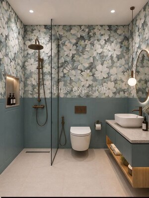 Bathroom in 4 BHK Builder Floor at Chattarpur – for Rent