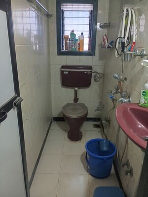 Bathroom in 1 RK Apartment at Om Shree Sadguru CHS, Shree Nagar – for Sale