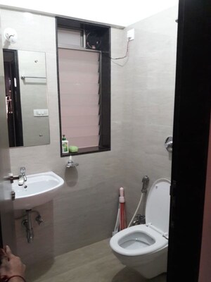 Bathroom in 3 BHK Apartment at Godrej Central, Chembur – for Rent