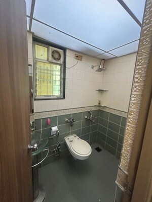 Bathroom in 3 BHK Apartment at Alka Apartment, Santacruz West – for Rent