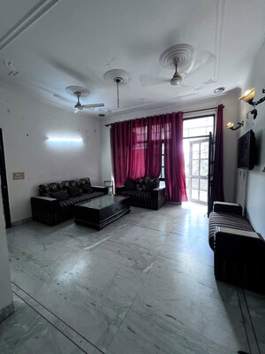 Living Room in 3 BHK Builder Floor at Sushant Lok I – for Rent