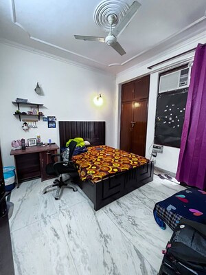 Bedroom in 3 BHK Builder Floor at Sushant Lok I – for Rent