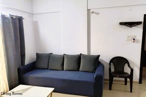 Living Room in 1.5 BHK Apartment at Dheeraj Jade Residences, Wagholi – for Rent