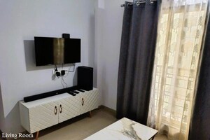 Living Room in 1.5 BHK Apartment at Dheeraj Jade Residences, Wagholi – for Rent