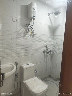 Bathroom in 1 RK Builder Floor at Malviya Nagar – for Rent