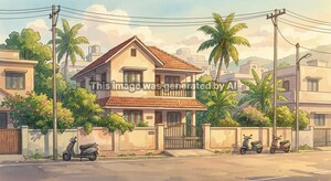  Independent House – Exterior View View at Mantana Kurchi - for Sale