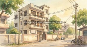  Builder Floor – Exterior View View at Madhuban Bapudham - for Sale