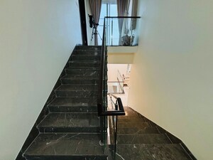 Staircase in 4 BHK Villa at Rajapushpa Green Dale, Tellapur – for Rent