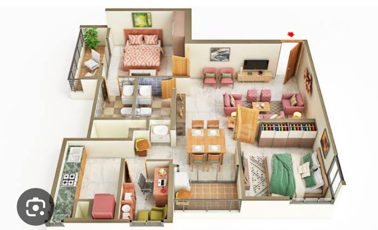 Floor Plan, hm-scottsville 2 Bedroom 1523 Sq.Ft. Apartment In Kasavanahalli Bangalore 10750867