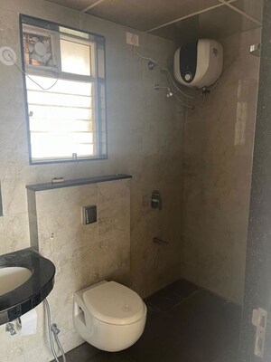 Bathroom in 2 BHK Apartment at Nyati Elysia, Kharadi – for Rent