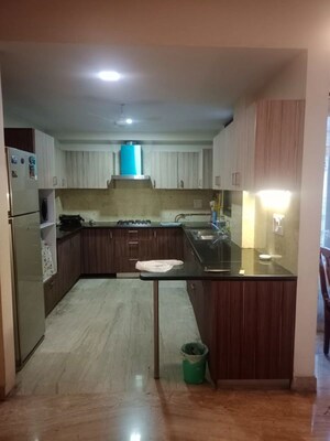 Kitchen in 3 BHK Builder Floor at Chittaranjan Park – for Sale