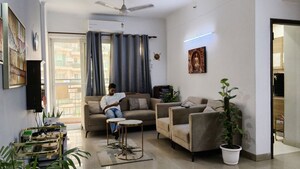 Living Room in 3.5 BHK Apartment at Express Garden, Vaibhav Khand – for Rent