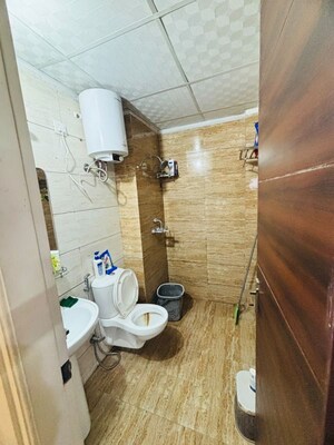 Bathroom in 2 BHK Apartment at Highland Park Chandigarh, Bhabat – for Rent
