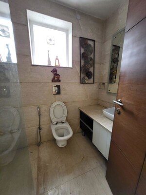 Bathroom in 3 BHK Builder Floor at Greater Kailash I – for Rent
