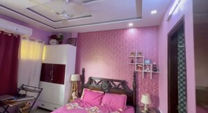 Bedroom in 3 BHK Builder Floor at Rohini Sector 24 – for Rent