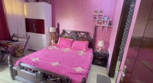 Bedroom in 3 BHK Builder Floor at Rohini Sector 24 – for Rent