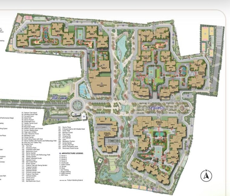 Master Plan, sattva-city 2 Bedroom 1306 Sq.Ft. Apartment In International Airport Road Bangalore 10750986