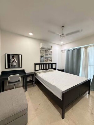 Bedroom in 3 BHK Apartment at Bhagtani Heights, Versova – for Rent