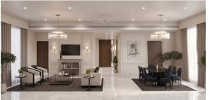 Living Room in 4 BHK Villa at Prestige Sanctuary, Devanahalli – for Rent