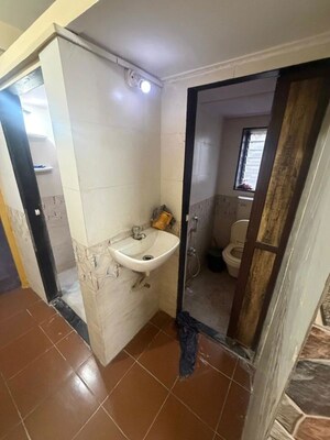 Bathroom in 1 BHK Apartment at Shree Laxmi Park 1, Vartak Nagar – for Rent