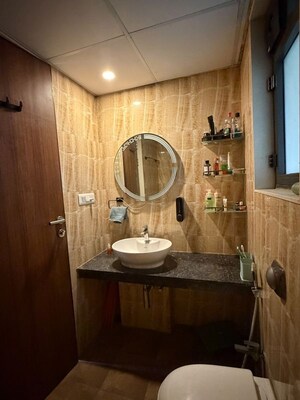 Bathroom in 2 BHK Apartment at Lodha Crown Quality Homes, Majiwada – for Rent