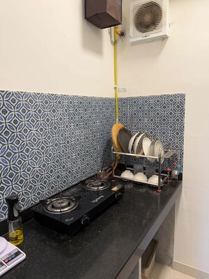 Kitchen in 2 BHK Apartment at Lodha Crown Quality Homes, Majiwada – for Rent