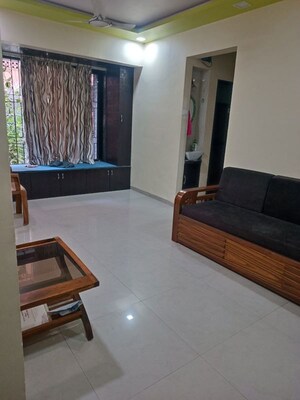 Living Room in 1 BHK Apartment at Kunal Apartment CHS, Bhandup East – for Sale