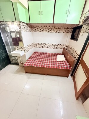 Kitchen in 1 RK Apartment at Sai Viraj CHS, Poonam Nagar – for Rent