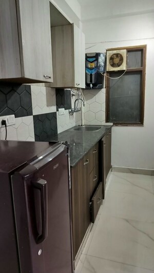 Kitchen in 1 BHK Builder Floor at Ansal Sushant Lok I, Sector 43 – for Rent
