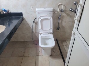 Bathroom in 3 BHK Apartment at Bhosale Nagar – for Rent