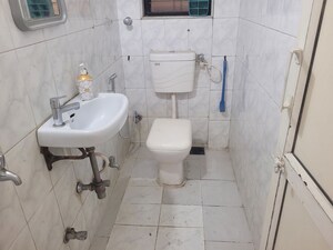 Bathroom in 3 BHK Apartment at Bhosale Nagar – for Rent