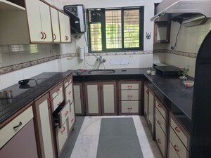 Kitchen in 3 BHK Apartment at Bhosale Nagar – for Rent