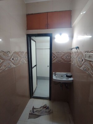 Bathroom in 1 BHK Apartment at Vasant Leela Apartment, Ghodbunder Road – for Rent