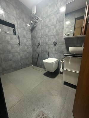 Bathroom in 3 BHK Apartment at Shrishti Synchronicity, Chandivali – for Rent