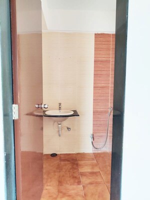 Bathroom in 1 BHK Apartment at Krish The Pavillion, Kharadi – for Rent