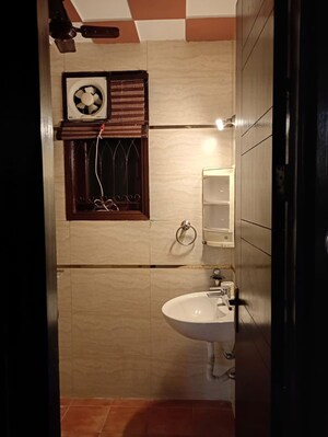 Bathroom in 2 BHK Builder Floor at Malviya Nagar – for Rent