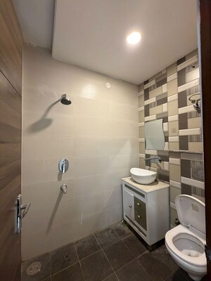 Bathroom in 3 BHK Builder Floor at Motia Blue Ridge, Dhakoli – for Sale