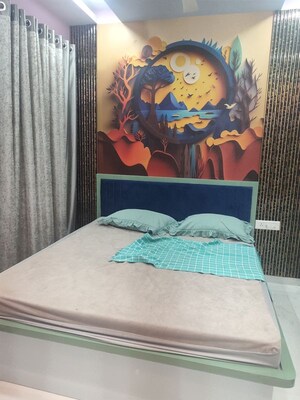 Bedroom in 1 BHK Apartment at Runwal Gardens, Dombivli East – for Rent