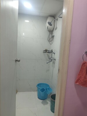 Bathroom in 1 BHK Apartment at Runwal Gardens, Dombivli East – for Rent